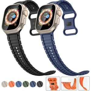 For Apple Watch Ultra 3 Band Series 11 10 9/8 7 SE 6 5 Silicone Strap Wristband - Picture 1 of 48