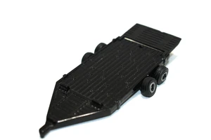 Ertl 1:64 Dual Axle Flat Bed Trailer Diecast Black - Picture 1 of 3