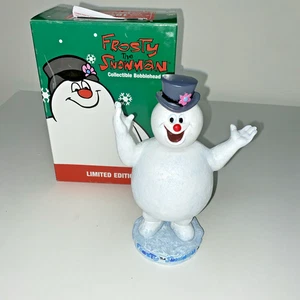 Bobblehead Frosty The Snowman vintage edizione limitata da collezione con scatola Mervyns - Foto 1 di 7