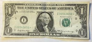 1969 $1 Dollar Federal Reserve Star Note Bill Minneapolis (I) Low Serial Number - Picture 1 of 4