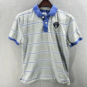 Vintage Gaastra Polo Shirt Men M Gray Embroidered Short Sleeve Rugby Saling - Picture 1 of 15