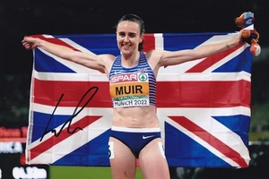 Athletics - Laura Muir - Hand Signed A4 Photograph - COA - Picture 1 of 1
