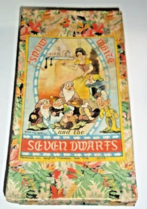 1938 G Borgfeldt Disney Snow White & Seven Dwarfs Bisque Figurines Original Box - Picture 1 of 15