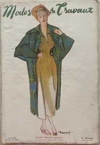 Modes et Travaux Nr. 566 Januar 1948 Zeitschrift Nähen Stricken Damenmode - Bild 1 von 2