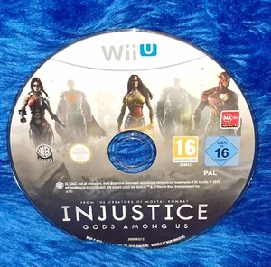 Injustice Gods Among Us NINTENDO WII U Disc Only PAL - Picture 1 of 2