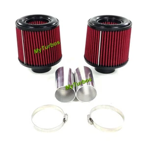 Filtro de aire de admisión de doble cono HiFlow 2,25" para BMW 135i 1M 335i 535i Z4 N54 06-13 - Imagen 1 de 6