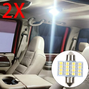 2 Stk LED Innenraumbeleuchtung 16SMD KFZ AUTO Kennzeichenlicht Weiß 31mm Sofitte - Bild 1 von 10