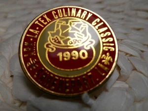 pin's collection tex culinary classic 1990 shreveport vintage pins - Imagen 1 de 2