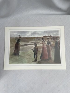 Golf en Minchinhampton Un peligro en el campo de damas por Lucien Davis impresión - Imagen 1 de 4