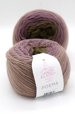 Gradient knitting yarn Laines du Nord Poema, Soft merino wool yarn, 150 g - Image 1 of 4