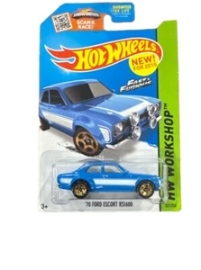 2015 Hot Wheels Fast And Furious ‘70 Ford Escort RS1600 221 / 250 Blue - Picture 1 of 3