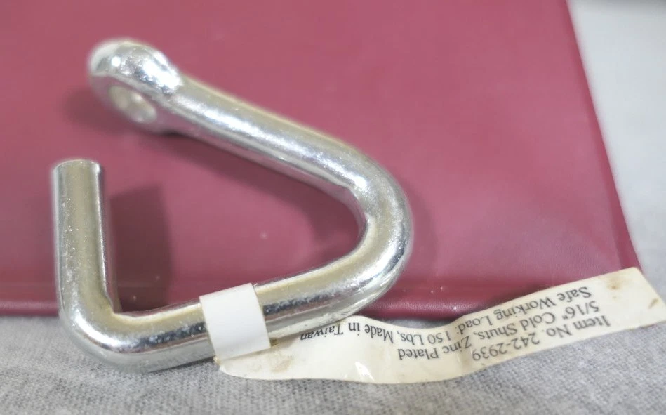 NUEVO Como Nuevo Artesanal Acero al Carbono Chapado en Zinc 5/16" 150 Lbs. Cierres en frío de carga #242-2939 Foto 1 de 4