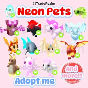 Adopt me Pets NEON Pets / FAST DELIVERY / BAT / UNICORN / FROST / TURTLE - Bild 1 von 21