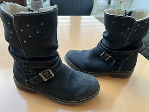 Winterschuh Lurchi Mädchen Gr. 34 blau dunkelblau Lolly-Tex Wildleder Leder - Bild 1 von 5