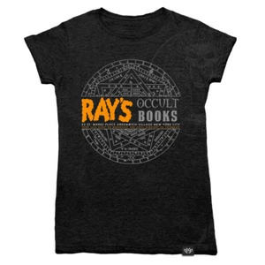 Womens RAY OCCULT Books Ghostbusters 2 Movie T Shirt Gozer Zuul Keymaster Slimer - Picture 1 of 8