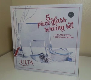 Ulta Beauty 5 piece glass serving set - Picture 1 of 1