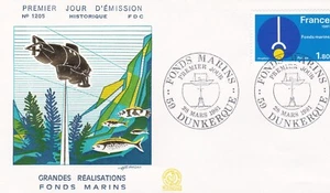 Francia 1981 FDC ritrovamento in soffitta animali marini yt 2129 - Foto 1 di 1