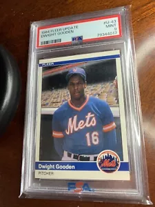 1984 Fleer Update #U-43 Dwight Gooden ROOKIE PSA 9 MINT - Picture 1 of 2