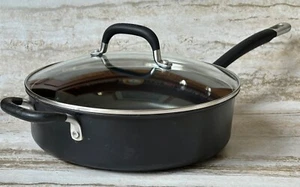 CIRCULON ScratchDefense Non-Stick SAUTE PAN & LID with Helper Handle 4.7 L 28cm - Picture 1 of 20