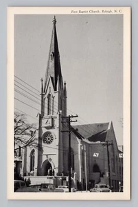Postcard First Baptist Church Raleigh North Carolina - Picture 1 of 2