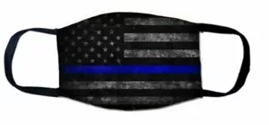 Face Mask MILITARY POLICE, SHORE PATROL WHOLESALE PIN UP US FLAG BLUE LINE - Picture 1 of 7