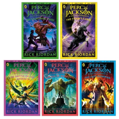 Percy Jackson & The Olympians 1-5 Book Set NEW Latest Covers - Free Delivery - Image 1 of 4