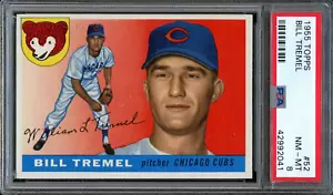 BB - 1955 - Topps - #52 - Bill Tremel - PSA 8 - Casi nuevo - Nuevo - Imagen 1 de 2