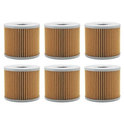 6Pcs Oil Filters for Suzuki GR650 Tempter GS1000 GS1100 GS450 GS500 GS550 GSX400 - Image 1 of 4