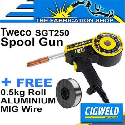 Cigweld Tweco SGT250 Spool Gun 250A, WeldSkill 185 Transmig 220i 215ic W4011250 - image 1 of 4