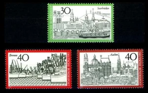 787-789 ** Fremdenverkehr (IX) - Saarbrücken, Aachen, Bremen - postfrisch - Picture 1 of 1