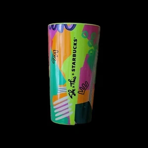 NEW Starbucks Ceramic X Shae Anthony Target2024 Multicolor Ceramic W/ New Lid - Picture 1 of 20