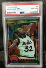 1993 TOPPS FINEST Shaquille O'Neal #3 PSA 8 NM-MT RC JUST GRADED