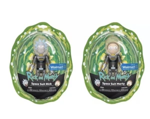 Funko Rick & Morty Walmart Exclusive Set Of 2 Metallic Space Suit New Bundle - Picture 1 of 5