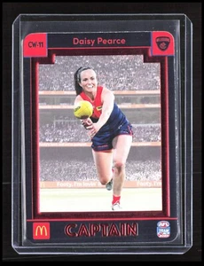 AFLW 2023 Teamcoach Maccas Captain Melbourne Daisy Pearce CW-11 Card CB-2-1-B-12 - Foto 1 di 8