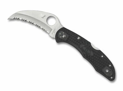 Spyderco Tasman Salt 2 SpyderEdge H1 Black FRN Handle Back Lock Folding Knife - Image 1 of 4