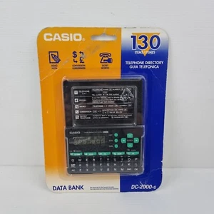 Directorio telefónico de mano vintage Casio DC-2000 S 130 artículos nuevo en caja - Imagen 1 de 4