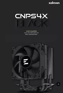 CPU Cooler / NEW ZALMAN CNPS4x BLACK/ PWM 92mm Fan / Fan with heat sinks/ - Picture 1 of 11