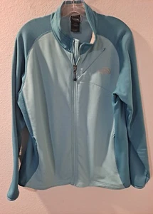 The North Face TKA Stretch Women Performance Running Full Zip Jacket Teal XL - Picture 1 of 15