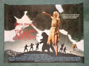THE CLAN OF THE CAVE BEAR (1986)rare ROLLED original UK QUAD POSTER Daryl Hannah - Picture 1 of 12