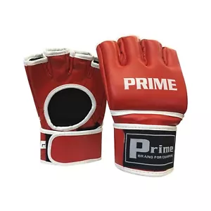 Prime Mma UFC Grappling Guanti Gabbia Lotta Kick Boxing Muay Thai Punch Bag Red2 - Picture 1 of 3