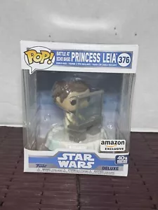 Funko Pop! Star Wars Battle at Echo Base Princess Leia #376 Amazon Exclusive - Picture 1 of 5