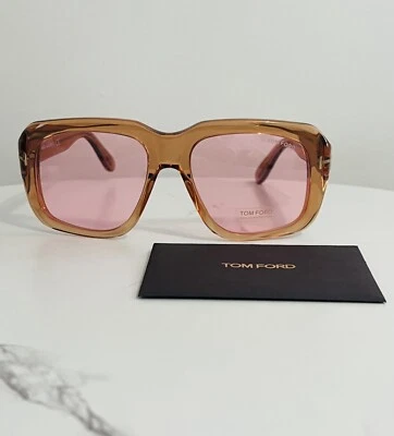 Óculos de sol unissex transparente Tom Ford - Imagem 1 de 4