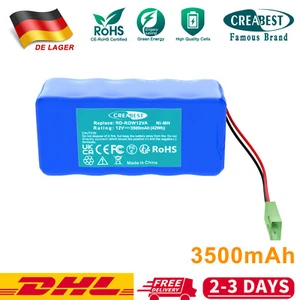 Batería 3500mAh 12V Ni-MH para Rowenta RD-ROW12VA RH846301 RH846901 RH5488 RH8460WH - Imagen 1 de 13