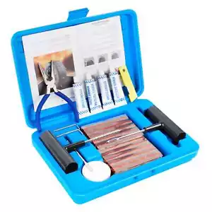 REIFENREPARATUR SET 58 TEILE AUTO REIFEN FLICKZEUG PANNENSET WERKZEUG MIT ZANGE - Bild 1 von 24