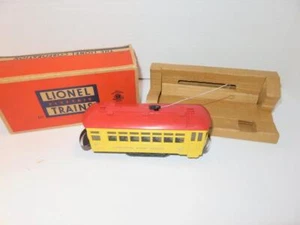 LIONEL POST-WAR TRAINS #60 OPERATING REVERSING TROLLEY CAR 0/027- BXD- EXC.-W51 - Picture 1 of 8