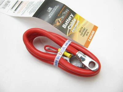 Deka 00174  38" Long Red Positive Battery Cable, 2-Gauge, Top Post - Image 1 of 4