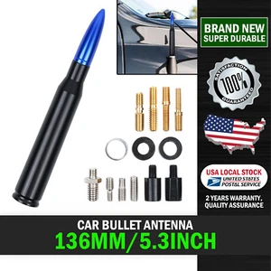 5.3inch 50CAL Short Car Bullet Antenna Radio FM AM For Dodge Ram 4500 2012-2018 - Picture 1 of 17