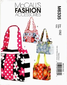 Bolsos McCall's M6335 monederos patrón de costura sin cortar - Imagen 1 de 2