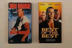Van Damme Eric Roberts VHS Lot - Death Warrant (1990), Best Of The Best (1989) - Picture 1 of 6
