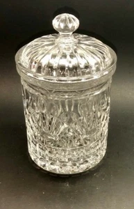 Brilliant Vintage Godinger Silver Art Co., Ltd. Crystal Freedom Biscuit Jar - Picture 1 of 6